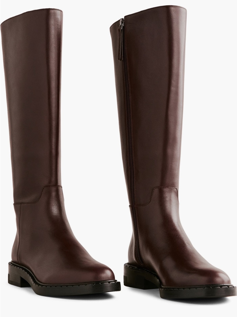 REFORMATION Nancy Knee High Riding Boots Tall Brown size 9